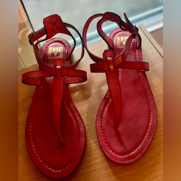 FRYE Leather Rachael Sandals - Picture 6 of 7